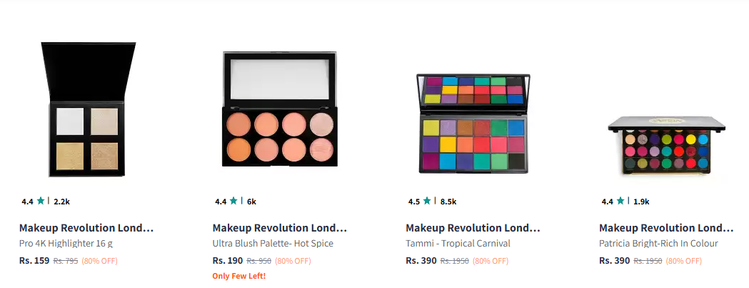 Image of Makeup Revolution London Beauty Product Min. 80% Off