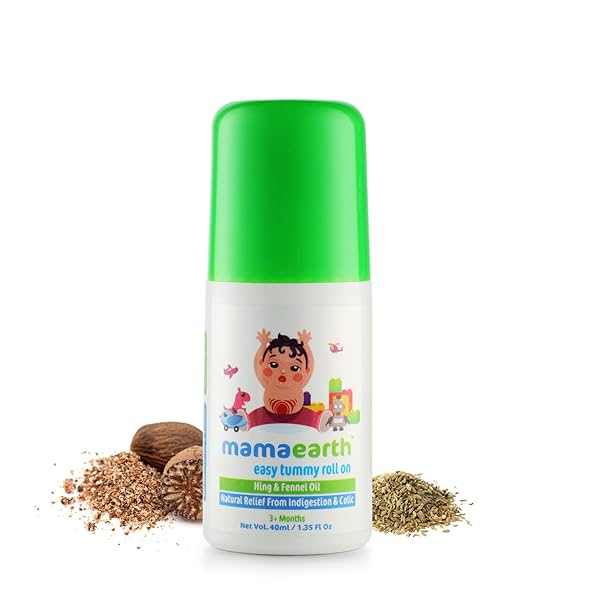 Image of Mamaearth Easy Tummy Roll On Oil for Colic & Gas Relief