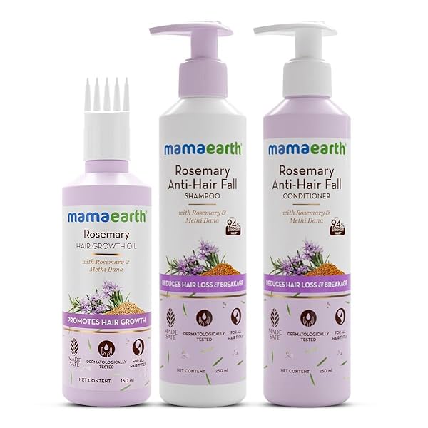 Image of Mamaearth Rosemary Hair Fall Control Kit - 650 ml