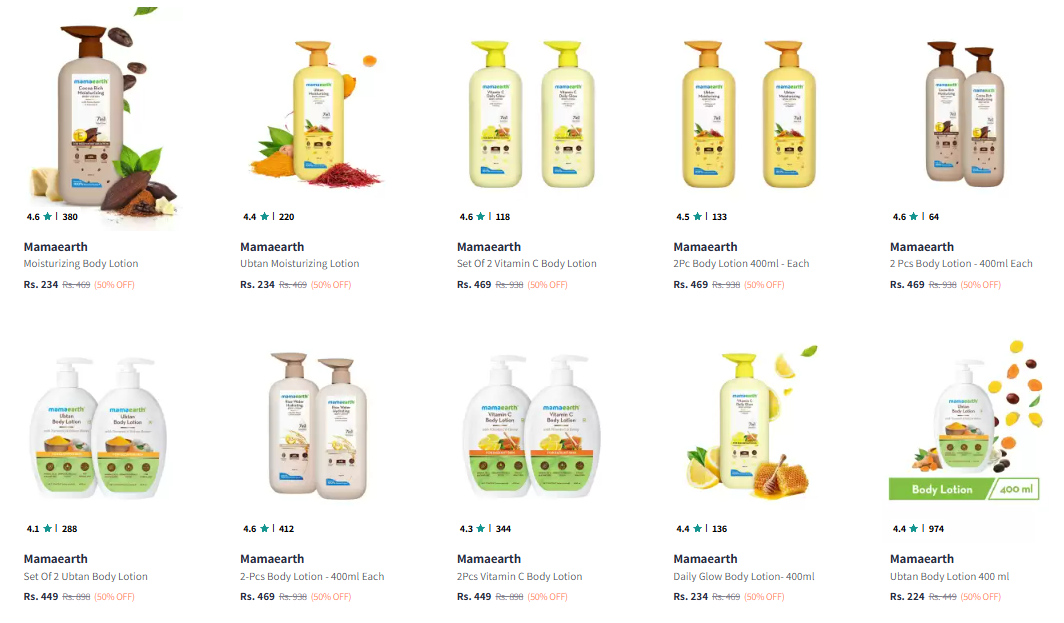 Image of Mamaearth Skin Care Products Up-to 50% Discount