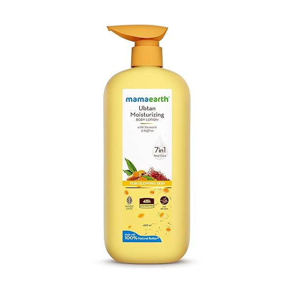 Image of Mamaearth Ubtan Moisturizing Body Lotion, 400 ml