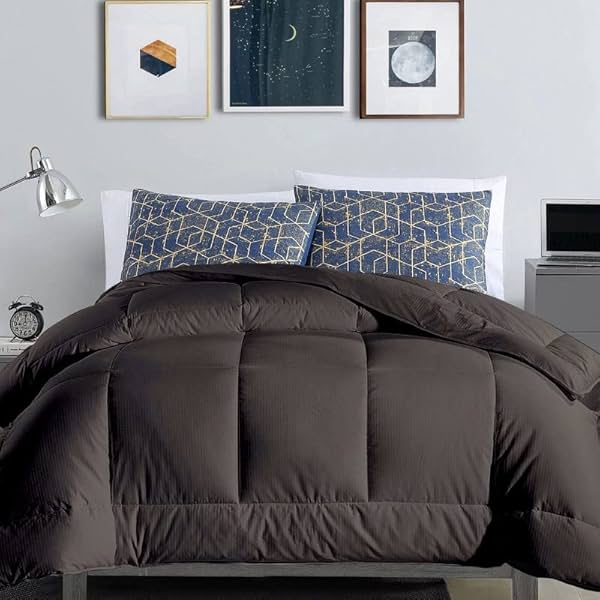 Image of MammaYo Dark Grey Quilted Single Bed Comforter