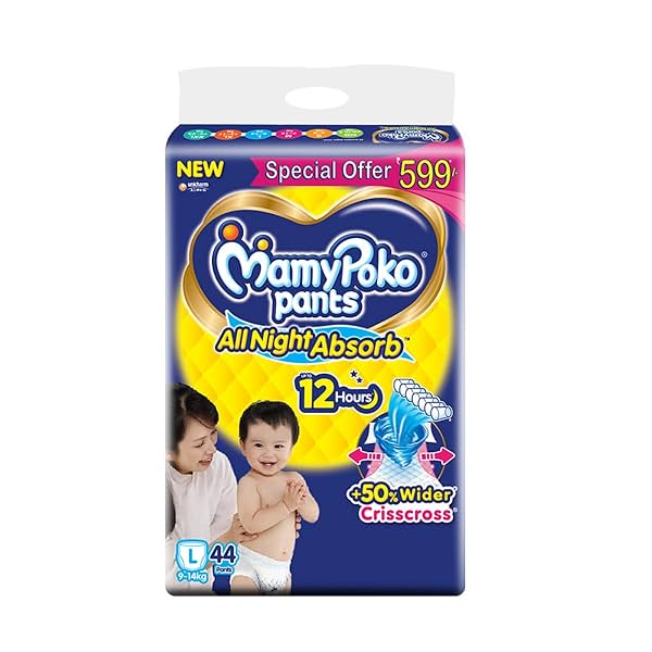 Image of MamyPoko Pants All Night Absorb Baby Diapers