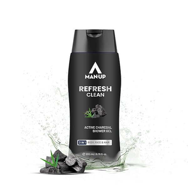 Image of Man-Up Refresh Clean Active Charcoal Shower Gel (200ml)