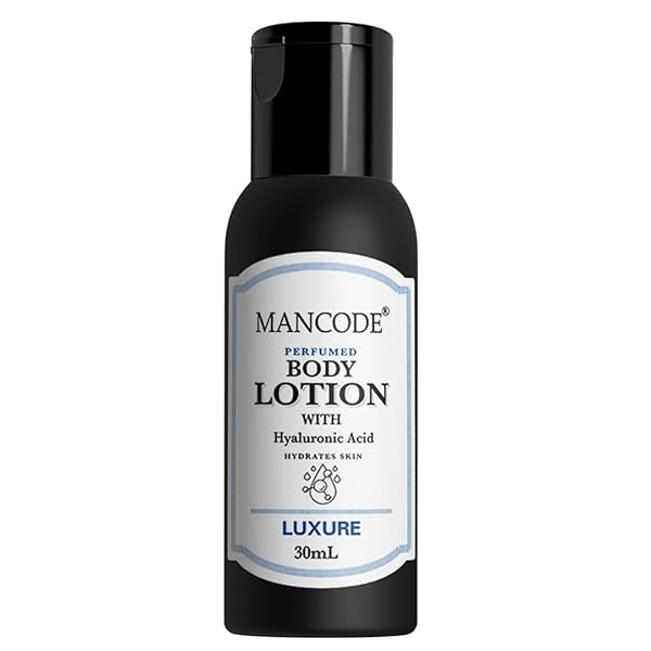 Image of Mancode Luxure Body Perfume Lotion for Nourishing Hydrating, Soft, Supple & Healthy Skin with Almond Oil & Hyaluronic Ac