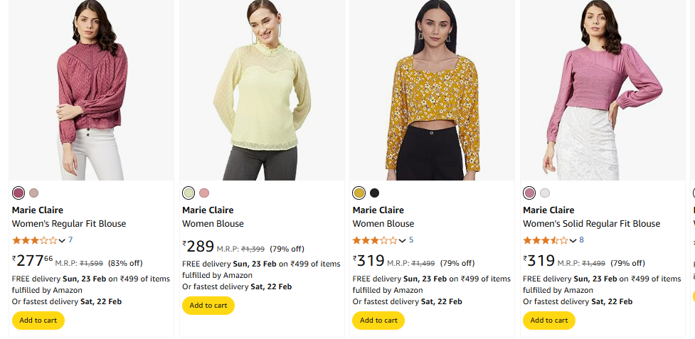 Image of Marie Claire Womens Blouse Minimum 79% Discount