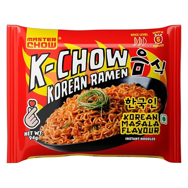 Image of Masterchow K-chow Korean Masala Instant Ramen Noodles 