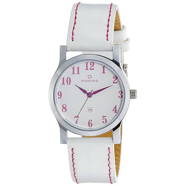 Image of Maxima Resin Analog White Dial Men Watch