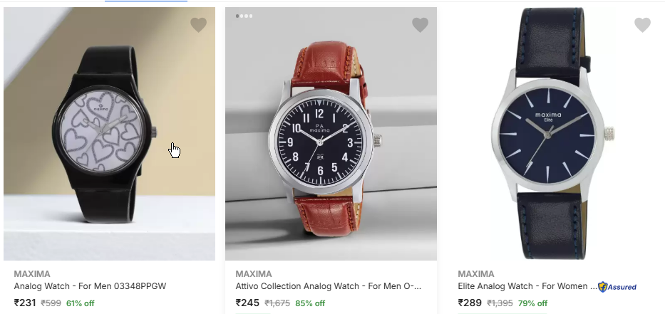 Image of Maxima Wrist Watches Starts at ₹231