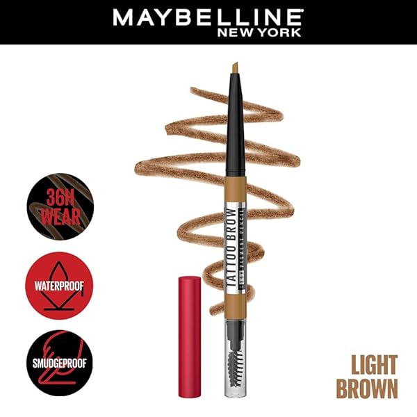 Image of Maybelline New York Tattoo Brow 36h Brow Pencil - Light Brown