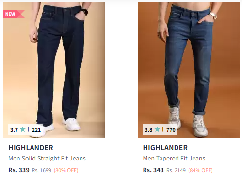 Image of Men Branded Jeans Minimum 70% Discount 