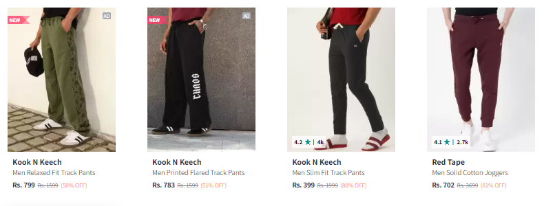 Image of Men Joggers Upto 85% Discount