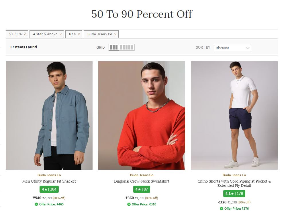 Image of Men's BUDA JEANS CO Clothing Up to 85% Discount