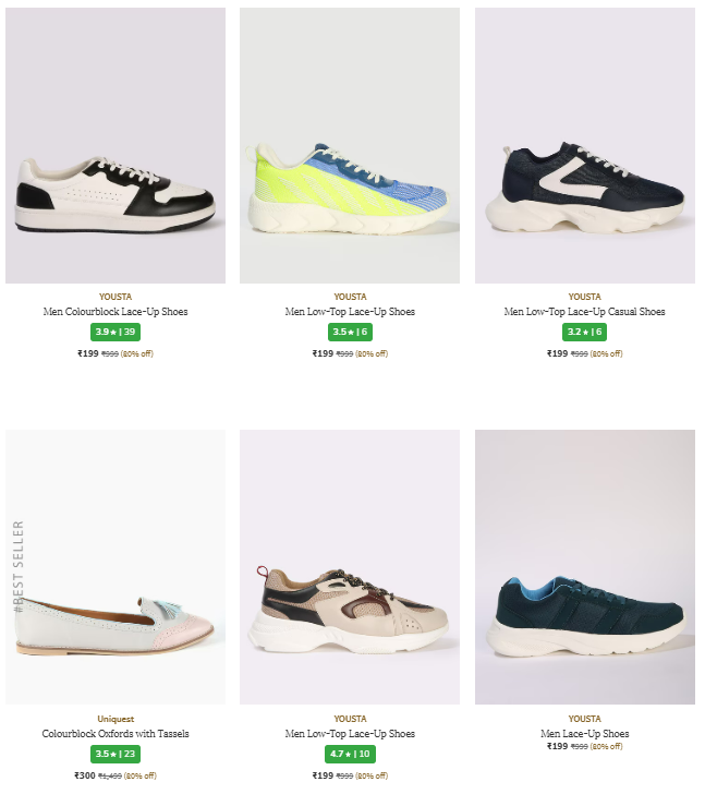 Image of Men's & Women's premium Footwear @ Up to 80% Discount