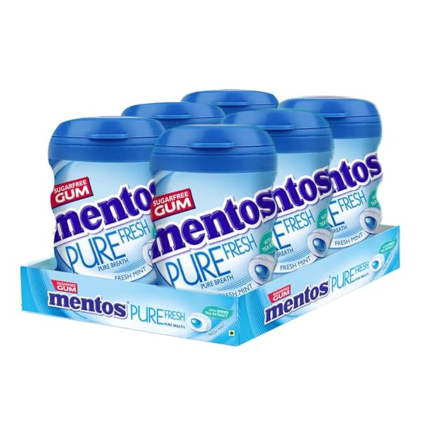 Image of Mentos Pure Fresh, Sugarfree Mint Flavour