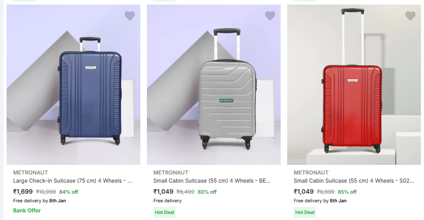 Image of Metronaut Suitcases minimum 85% Discount