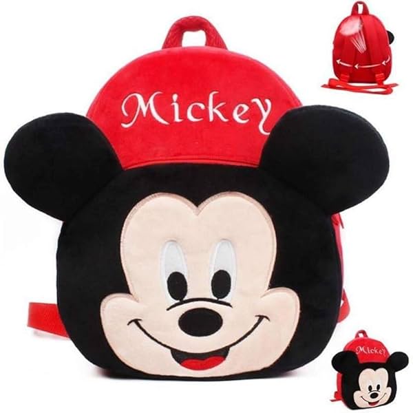 Image of Mickyy Kids Soft Cartoon Animal Backpack