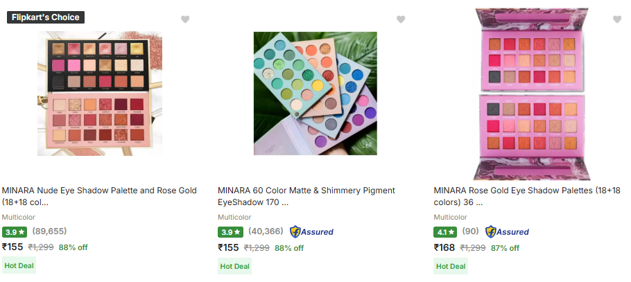 Image of Minara Eyeshadow Starting At ₹155