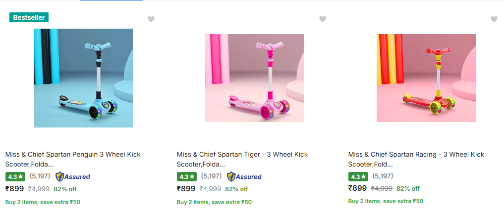 Image of Miss Chief Kids Scooters Starts at ₹899