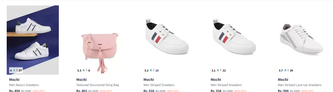 Image of Mochi Men's Footwear Sneakers 80% Discount 