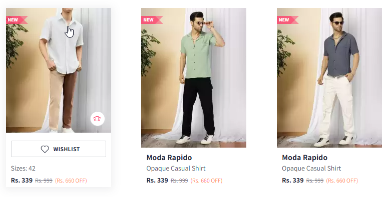 Image of Moda Rapido Men Casual Shirt Starting Price @₹299 