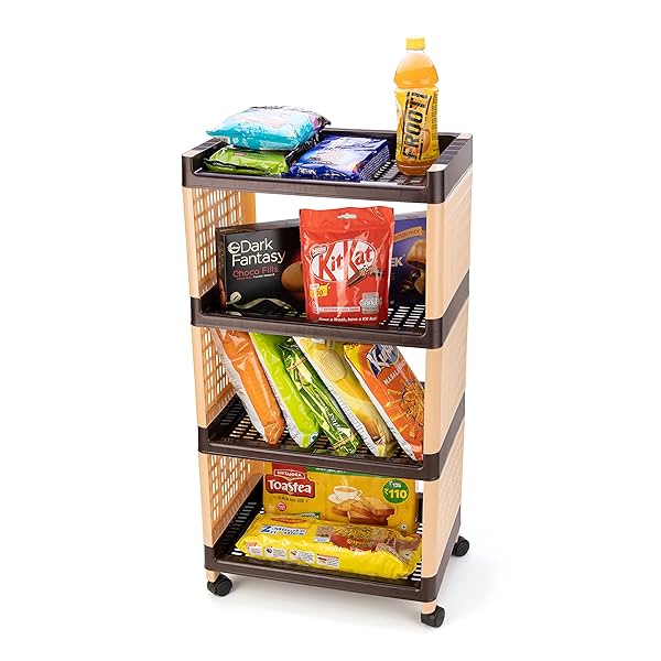 Image of Morbrix 4 Tier Plastic Multipurpose Storage Organizer 