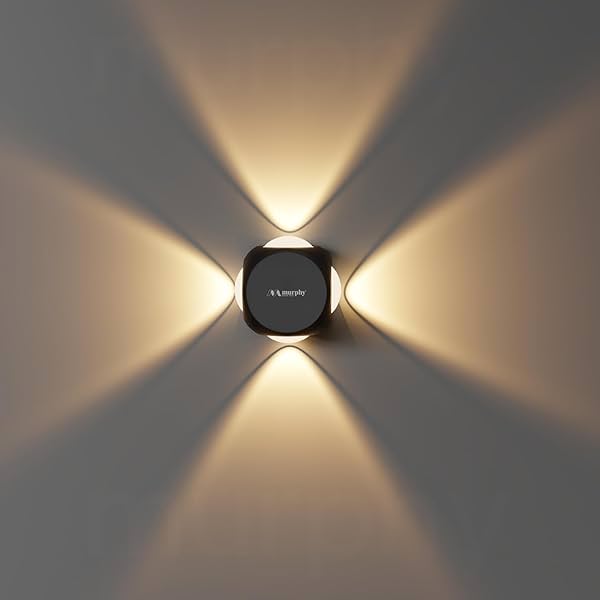 Image of Murphy LED Outdoor Up/Down Wall Light 6W, Warm White IP65 Waterproof Aluminum Body 2-Year Warranty