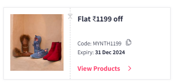 Image of Myntra Coupon: Extra ₹1199 off on Timex Smart Watch