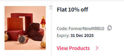 Image of Myntra Coupon: Flat 10% Off on Forever New Women's Fashion