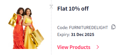 Image of Myntra Coupon: Flat 10% Off on Home Furnishing