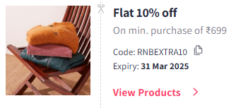 Image of Myntra Coupon: Flat 10% Off on R&B Women's Fashion