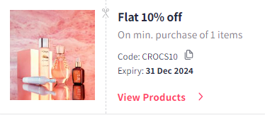 Image of Myntra Coupon: Flat 10% off on Crocs Footwear