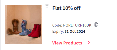 Image of Myntra Coupon: Flat 10% off on Duke Footwear