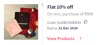 Image of Myntra Coupon: Flat 10% off on Globus Women's Fashion