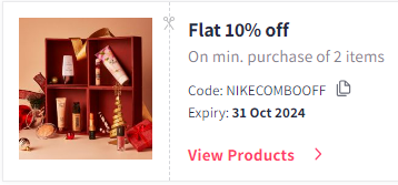 Image of Myntra Coupon: Flat 10% off on Nike Fashion & Clothing