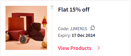 Image of Myntra Coupon: Flat 15% off on Jack & Jones Men's Fashion