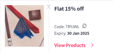 Image of Myntra Coupon: Flat 15% off on Jewellery