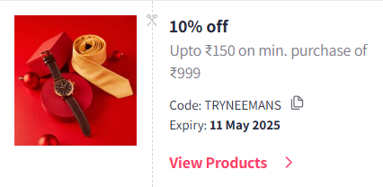 Image of Myntra Coupon: Flat 15% off on Neemans Footwear