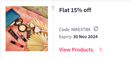 Image of Myntra Coupon: Flat 15% off on Nike Fashion & Clothing