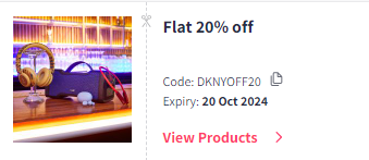 Image of Myntra Coupon: Flat 20% off on Dkny Women's Fashion