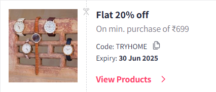 Image of Myntra Coupon: Flat 20% off on Home Furnishing