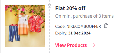 Image of Myntra Coupon: Flat 20% off on Nike Fashion & Footwear