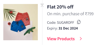 Image of Myntra Coupon: Flat 20% off on Sugar Beauty Products