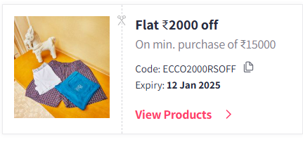 Image of Myntra Coupon: Flat ₹2000 off on ECCO Premium Unisex Shoes & Footwears