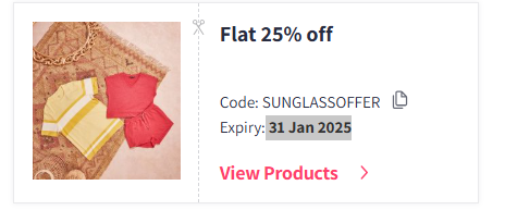 Image of Myntra Coupon : Flat 25% Discount on Lenskart Glasses