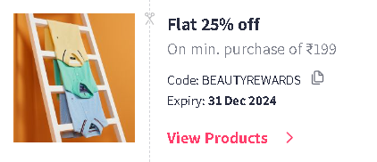 Image of Myntra Coupon: Flat 25% off on Beauty Products