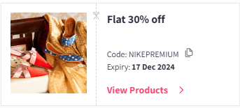 Image of Myntra Coupon: Flat 30% off on Nike Premium Footwears