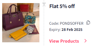 Image of Myntra Coupon: Flat 5% Off On Ponds Product