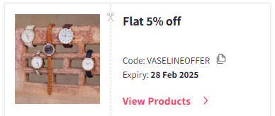 Image of Myntra Coupon: Flat 5% Off On Vaseline