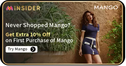 Image of Myntra Insider Offer: Extra 15% Discount on Your First Mango Product Purchase